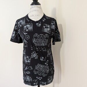 Brooklyn Cloth limited Mental Vacation all over graphic tee shirt size M